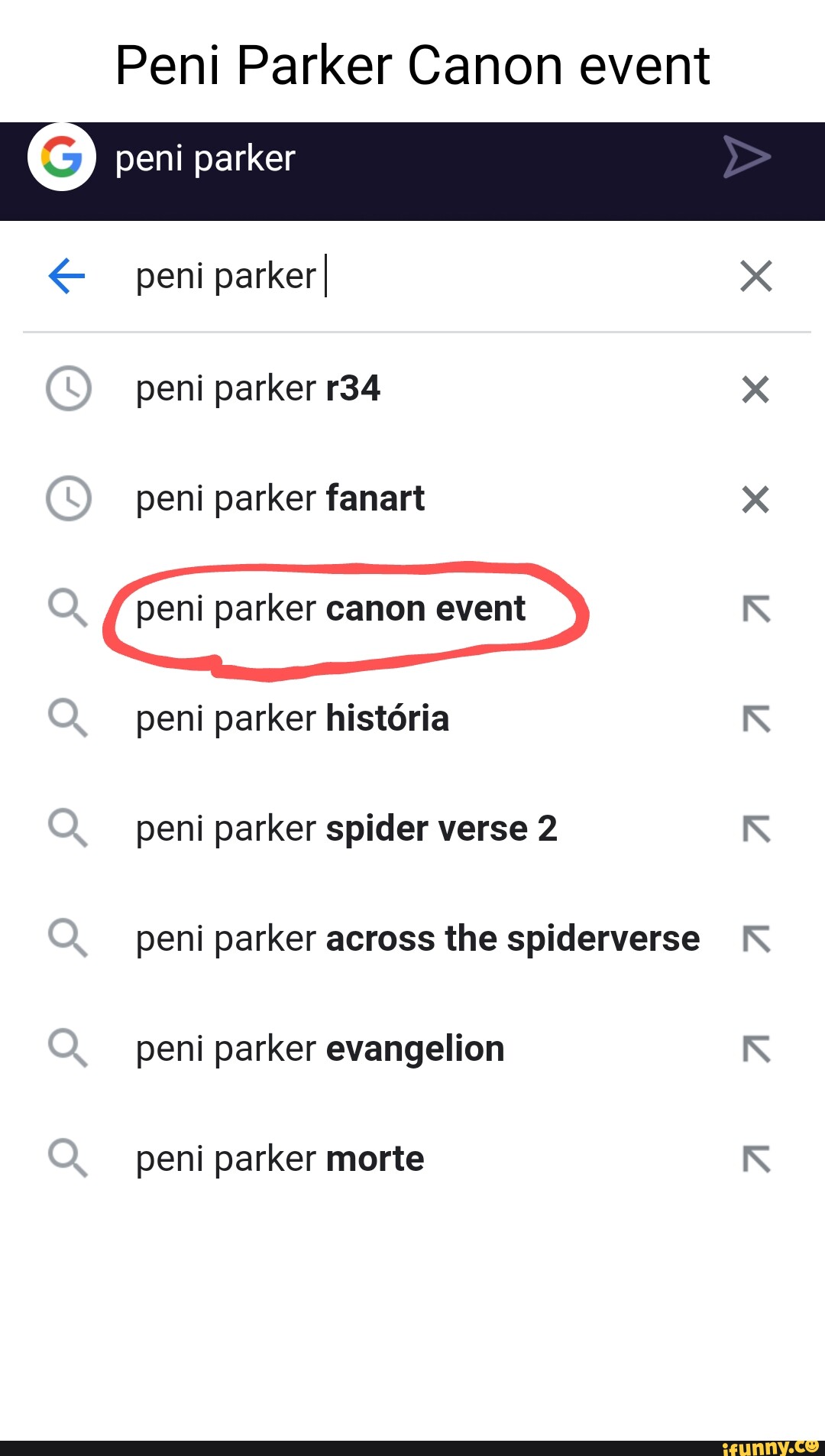 Canon event peni parker