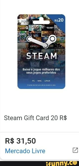 Steam Brazil Gift Card