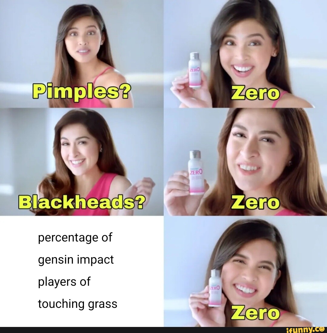 Touch grass meme but which grass are you touching? Genshin Impact