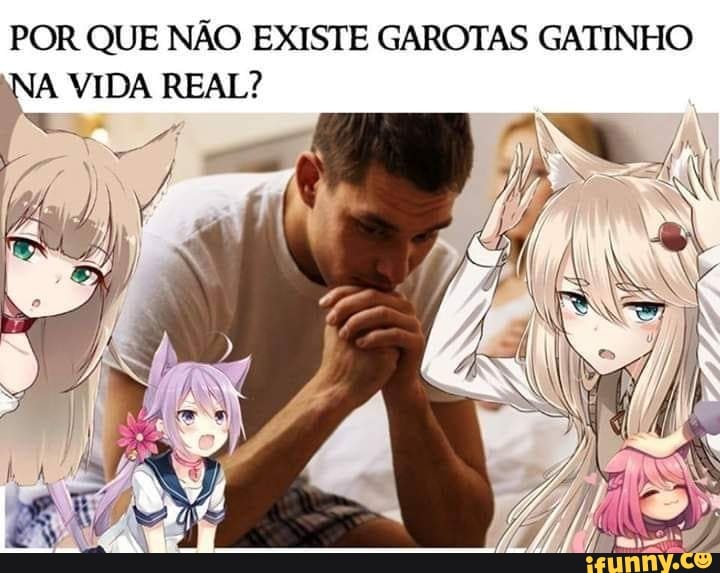 Eu amo ver garotas-gato de animes com suas mãos na frente imitando patas de  gatos. Traduzi WaterBR do po - iFunny Brazil