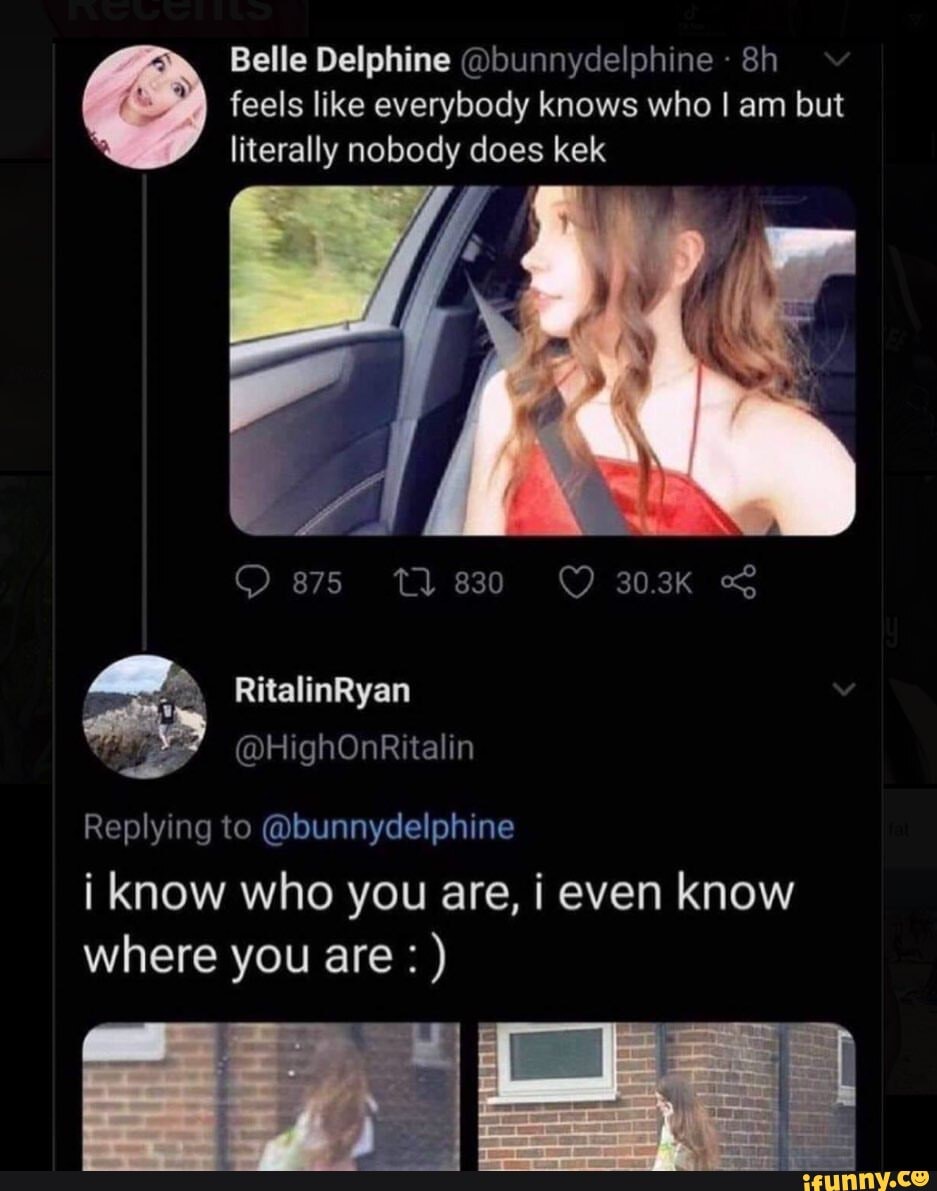 Belle Delphine @bunnydelphine - feels like everybody knows who I am but  literally nobody does kek 875