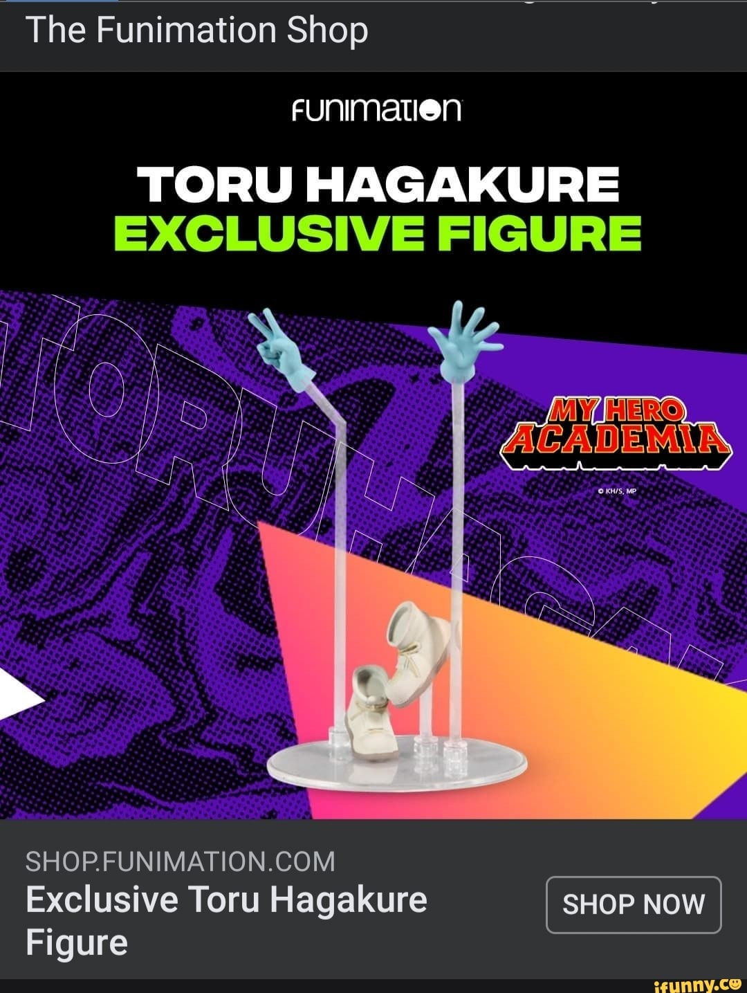 The Funimation Shop eunimation TORU HAGAKURE FIGURE SHOP Exclusive Toru  Hagakure SHOP NOW I Figure - iFunny Brazil