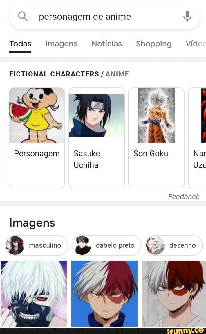 Personagem de anime Todas Imagens Noticias Shopping Vid FICTIONAL