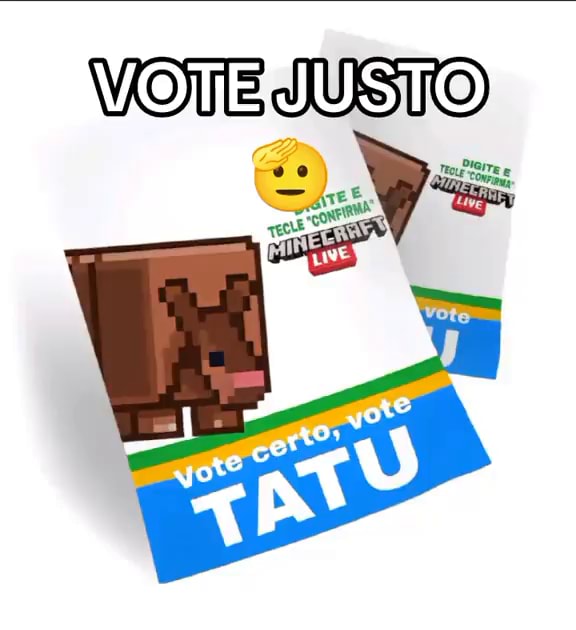 Mob vote: tatu ganha* expectativa: realidade: - iFunny Brazil