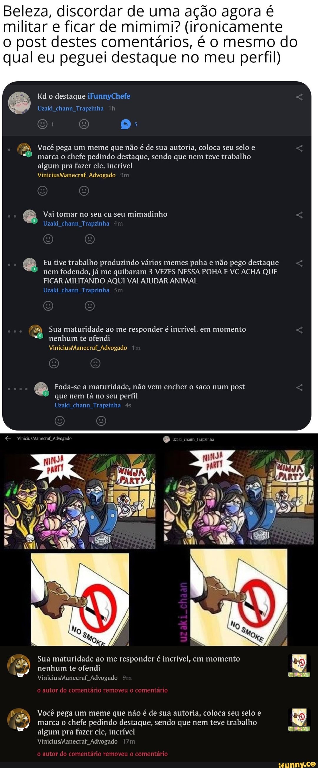 Eu pensei em criar um grupo no discord para que outras pessoas possam  apresentar seus perfis e pra poder ter alguma forma de baixar memes, algum  voluntário para botar bots (n sei