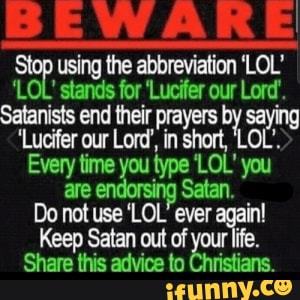 LOL' Really Mean 'lucifer Our Lord'? - Religion (3) - Nigeria