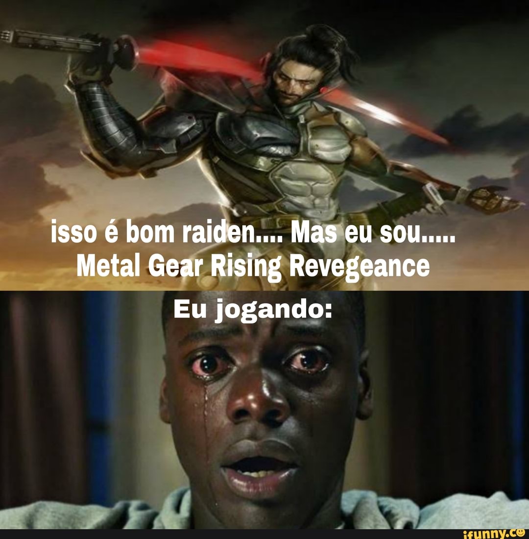 Personagens de games que acho foda : Raiden e Blade Wolf de Metal Gear  Risin PRa - iFunny Brazil