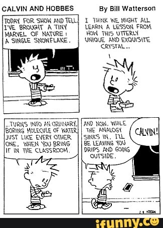 CALVIN AND HOBBES By Bill Watterson TODAY FOR SHOW AND TELL] TWINK WE ...