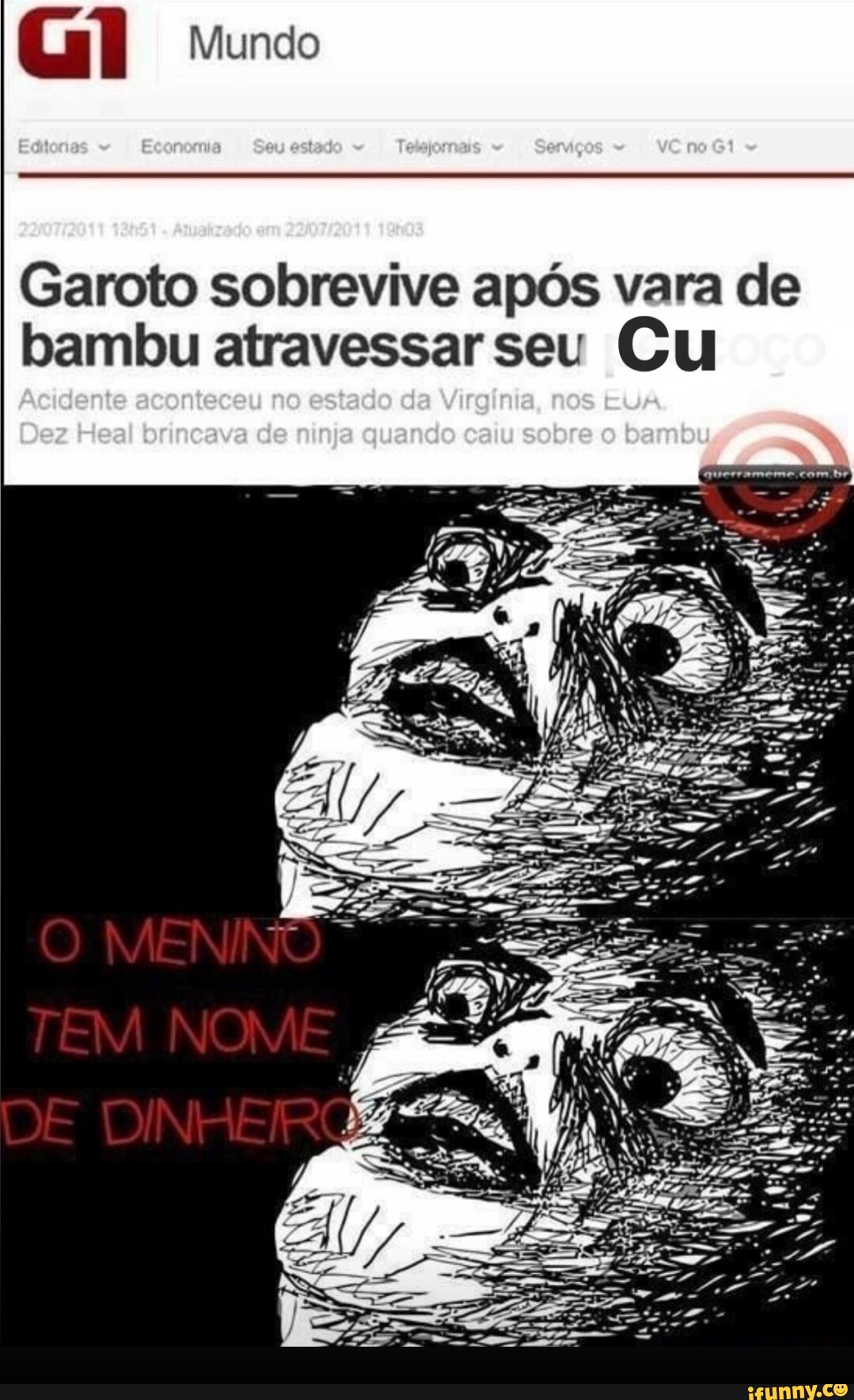 Mundo Garoto sobrevive após vara de bambu atravessar seu CU SS - iFunny  Brazil