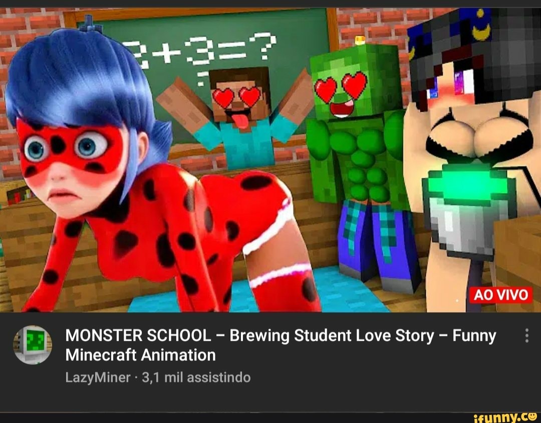 Monster school best sale minecraft funny