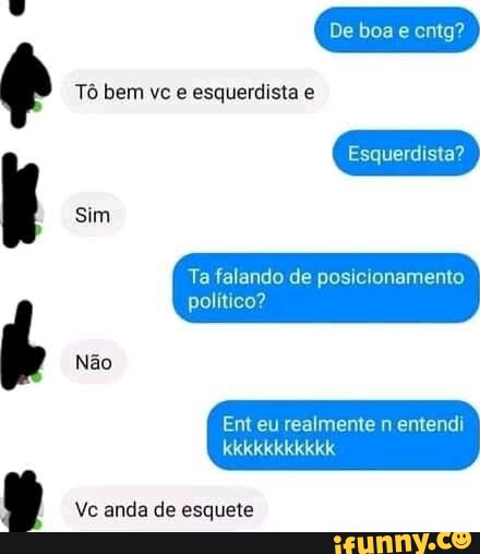 NÃO É UM ESQUETE 