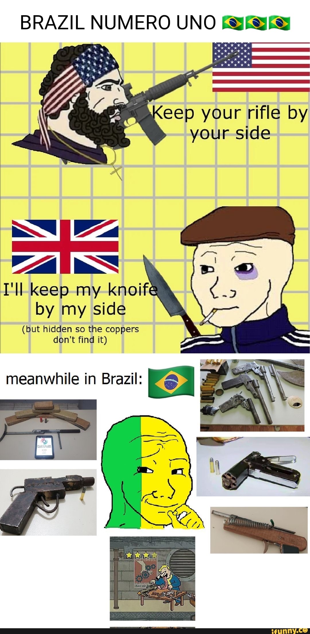 THERE NO MEME CLEAN YOUR GUNS - iFunny Brazil