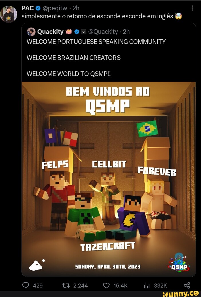 QUACKITY UPDATES BRASIL 🇧🇷 on X: Tradução em Thread: WELCOME TO