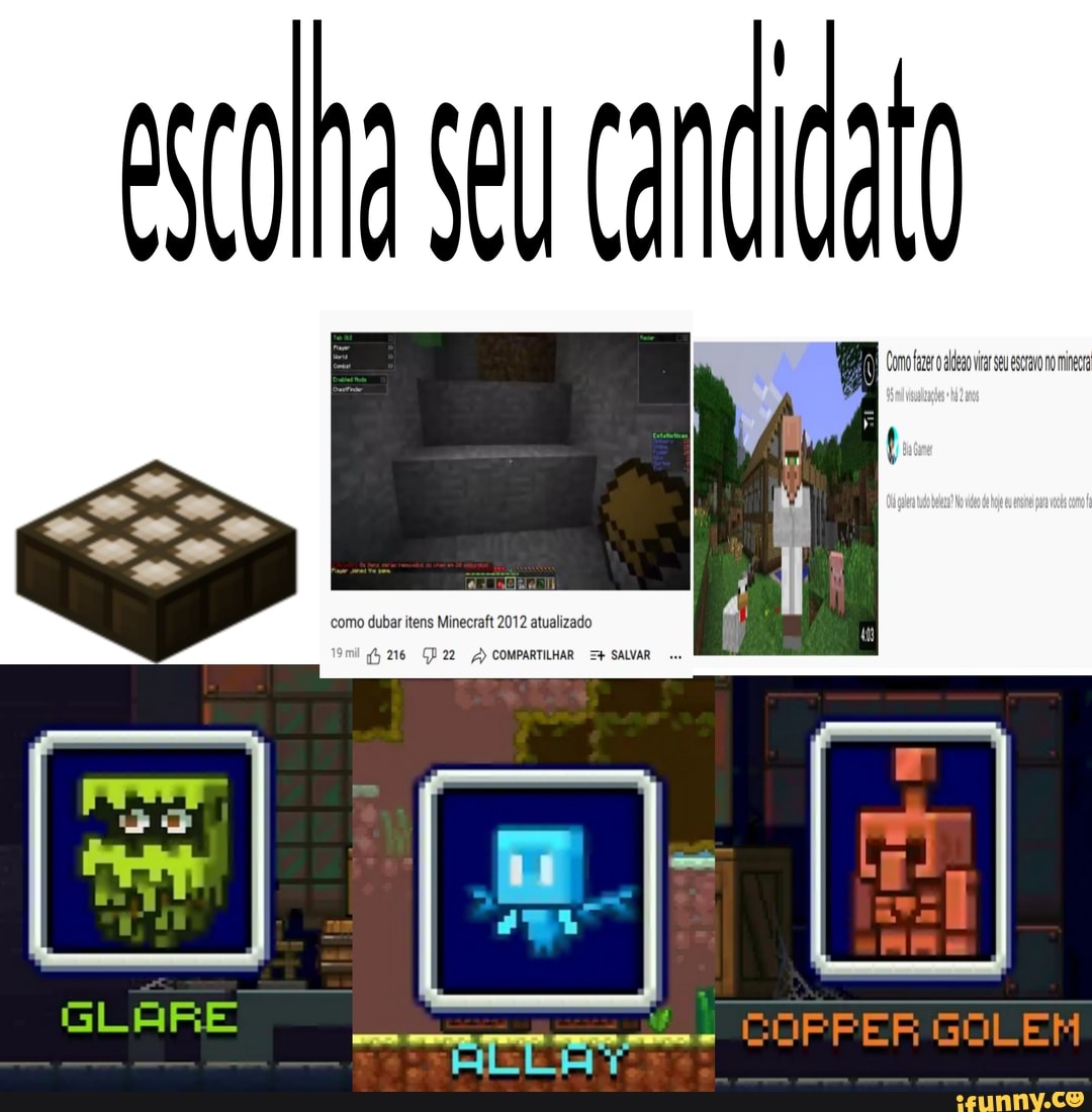 Mineeraft memes. Best Collection of funny Mineeraft pictures on iFunny  Brazil