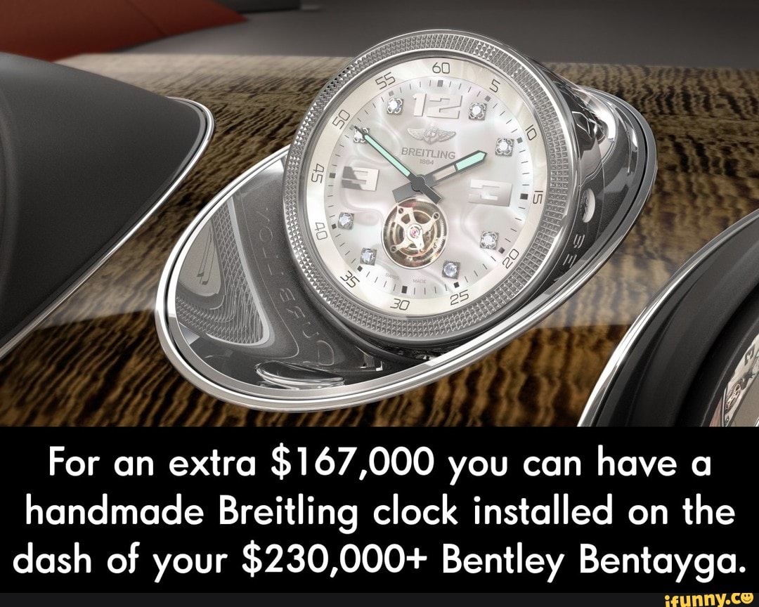 Bentley bentayga breitling discount clock