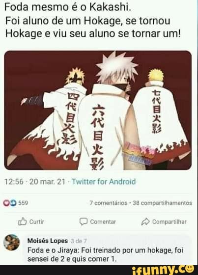 danbarcarolo Comecei 2019 constatando que foda mesmo é o Kakashi