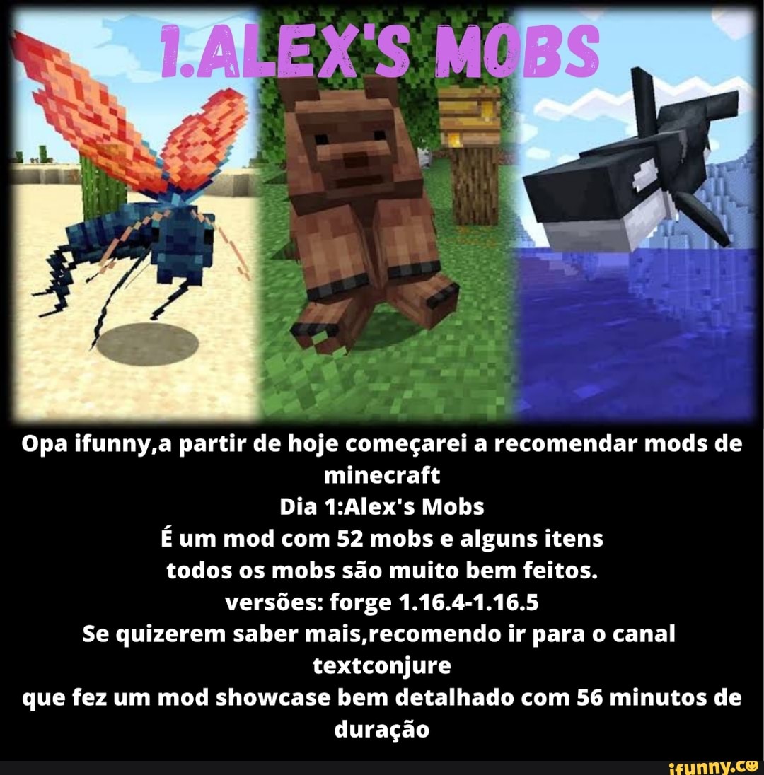 Alex's Mobs for Minecraft 1.16.5  Minecraft mods, Minecraft, Minecraft  forge