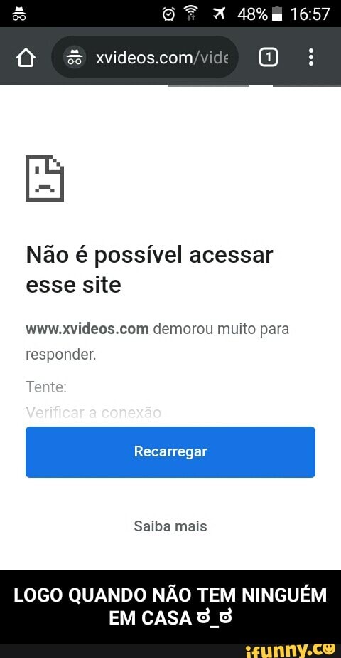 Não é possível acessar esse site. Como resolver esse problema