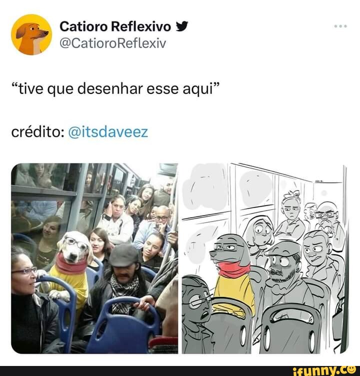 Catioro Reflexivo Tive Que Desenhar Esse Aqui Cr Dito Oitsdaveez Ifunny Brazil