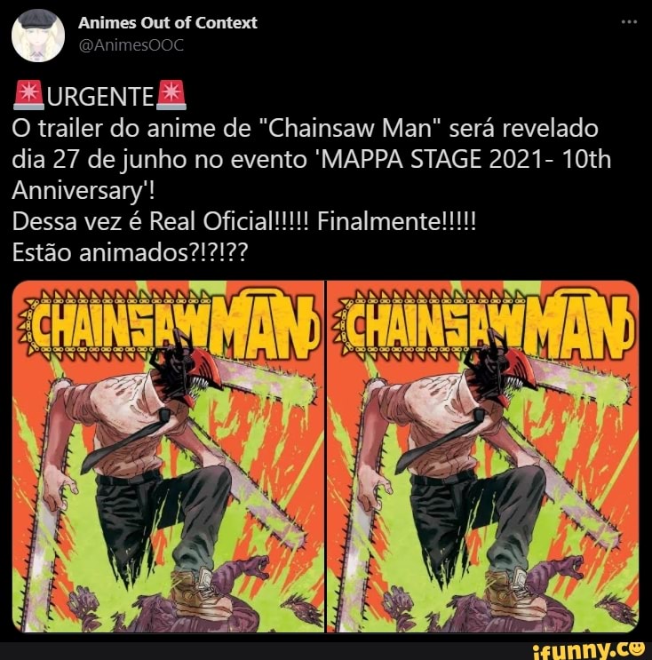Finalmente saiu o novo anime Chainsaw Man 