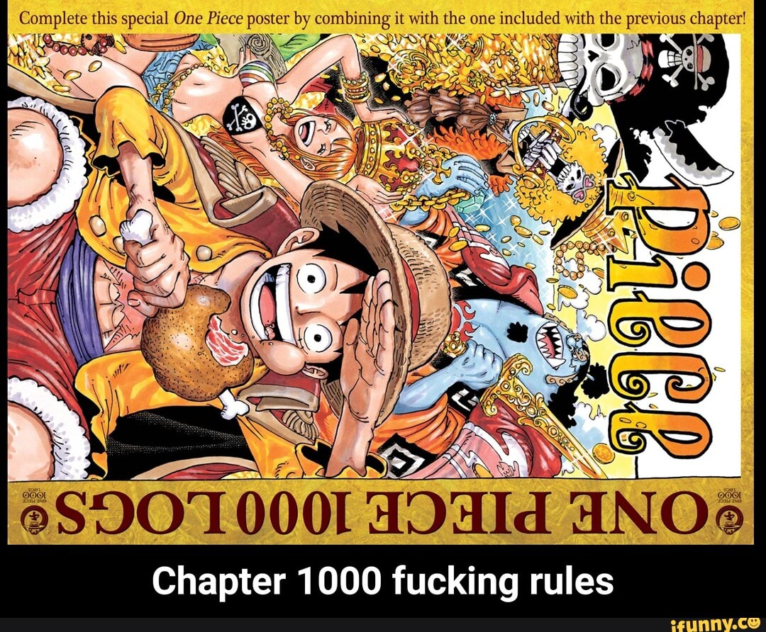 One Piece Chapter 1000 full colorspread : r/OnePiece