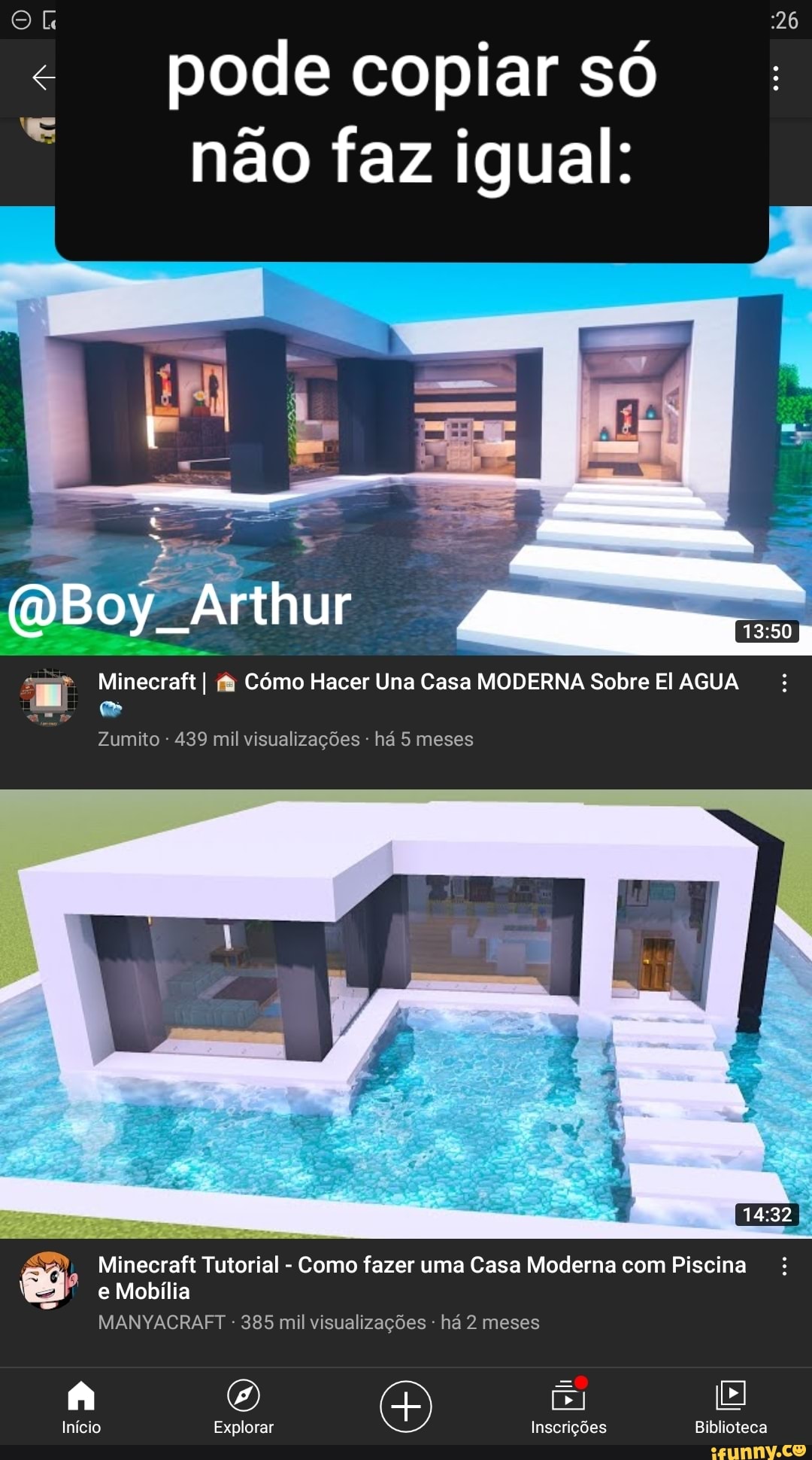 Minecraft Tutorial - Como fazer uma Casa Moderna Grande 