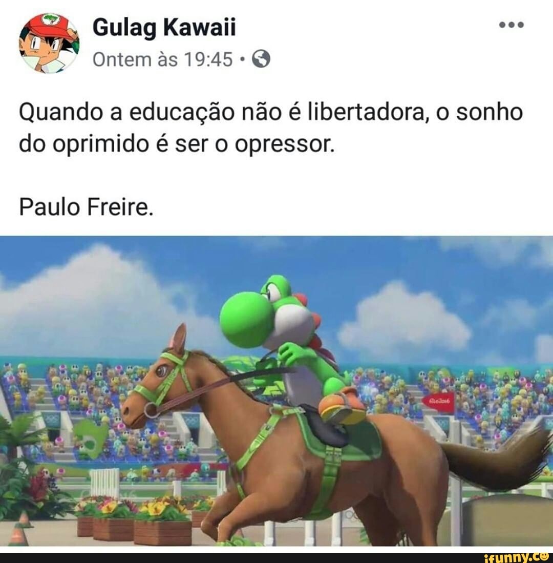 Quando a educação não é a do Paulo Freire o Brasil progride