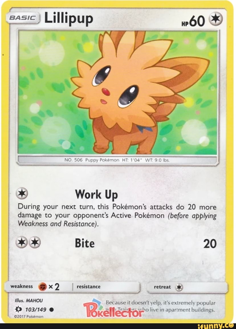 Serebii.net Pokémon Card Database - Sun Moon - #103 Lillipup