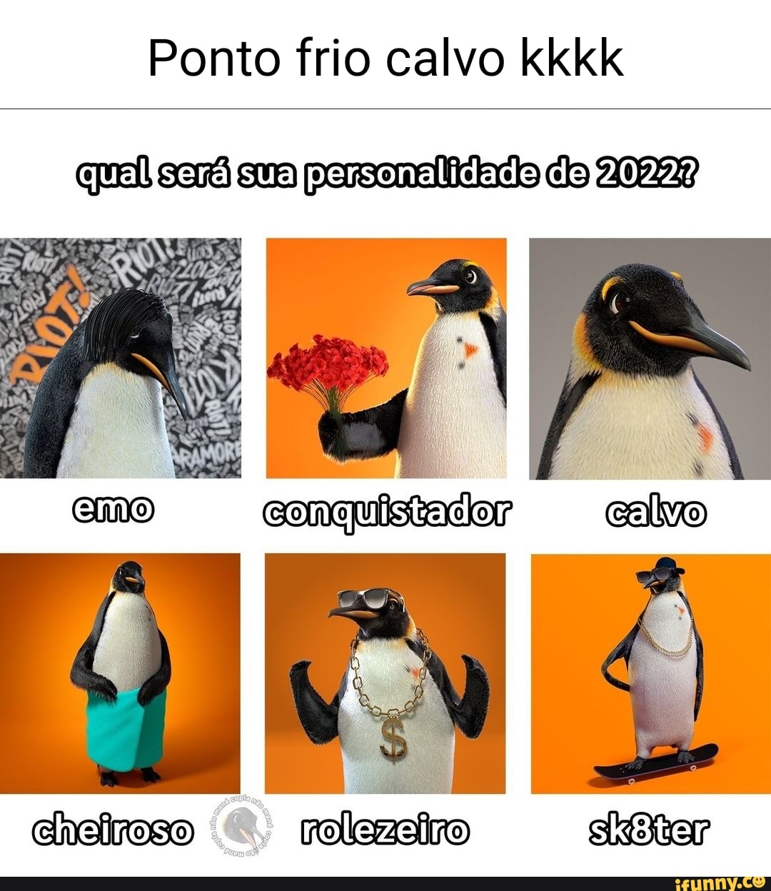 Pt 4 kkk #pinguim #meme #danca #shitpostmeme #calvo #tropadocalvo