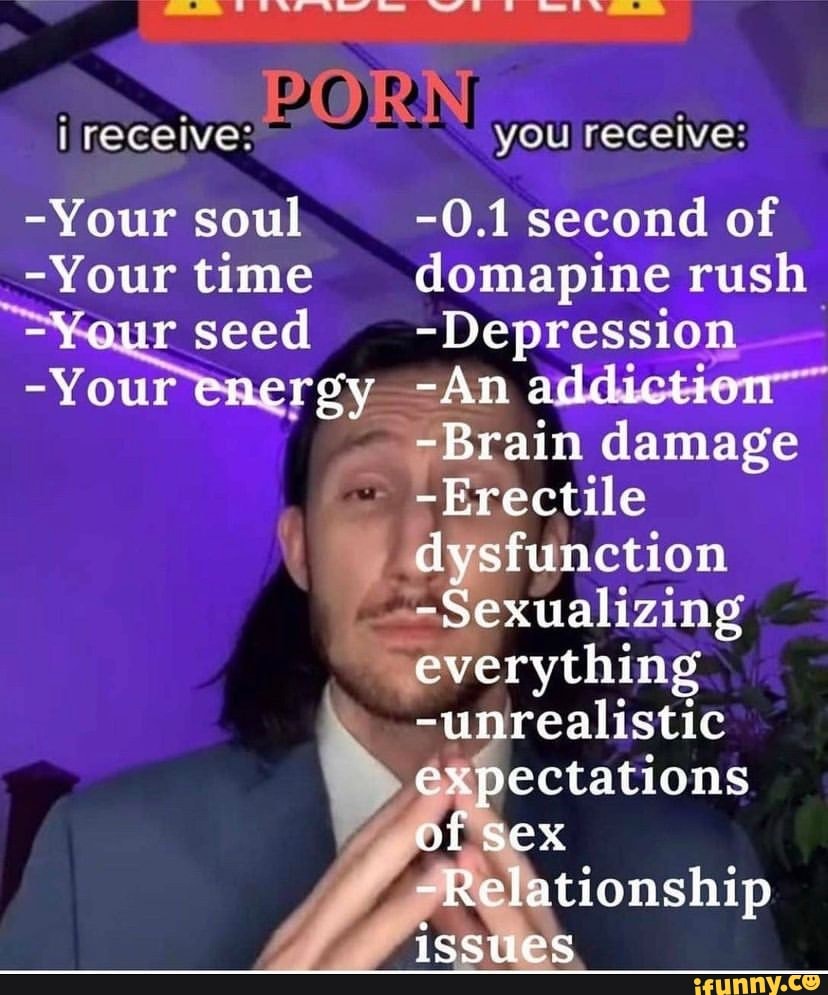 PORN receive Your soul Your time Your seed Your energy An