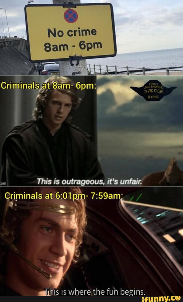 No crime om This outrageous is it s unfair. Criminals at pin