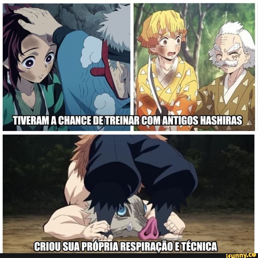 A chegada dos hashiras meme