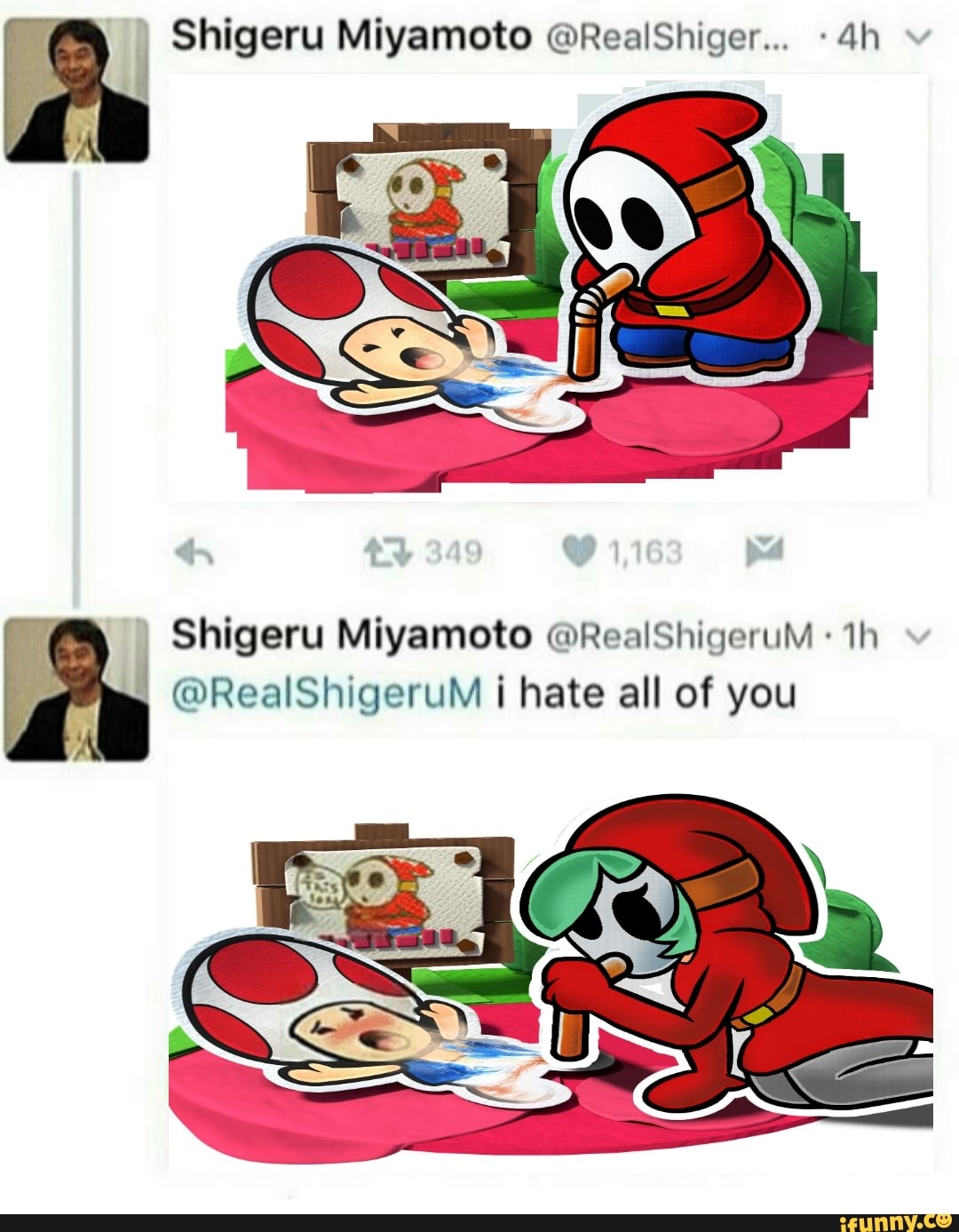 Shigeru Miyamoto gets Triggered over a hatsune miku game. : r/memes