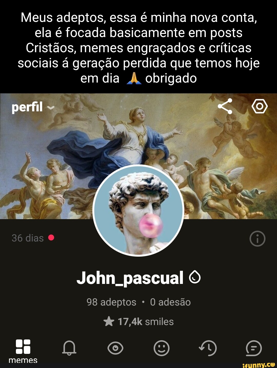 Essa e minhas foto de perfil nova