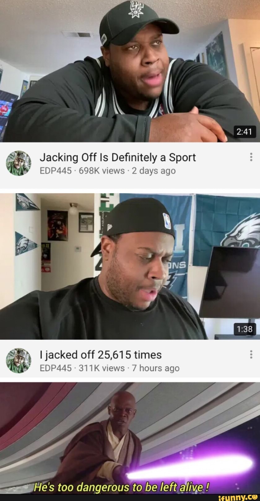 I jacked off 25,615 times — EDP445