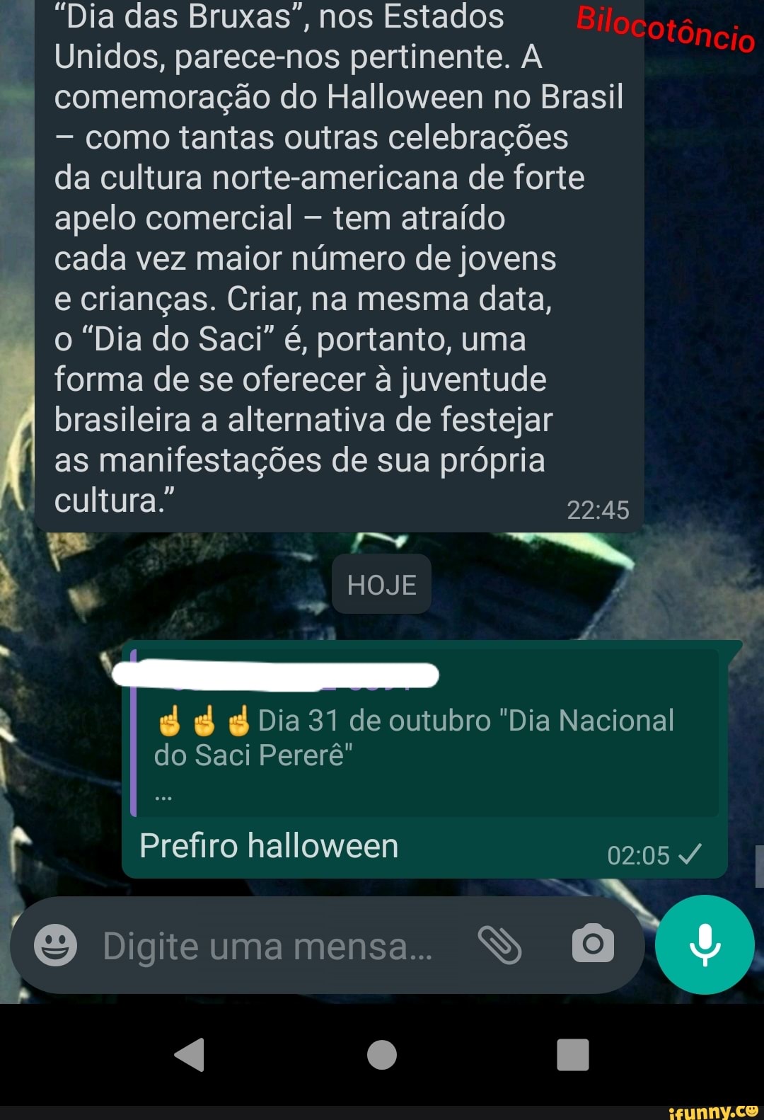 31 de Outubro - Dia das Bruxas - Halloween