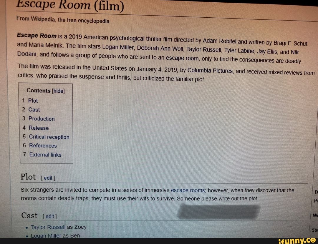Escape Room (2019 film) - Wikipedia