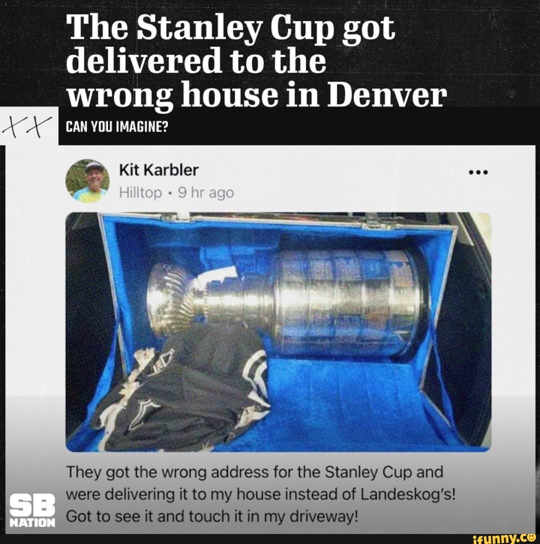 Is that the Stanley Cup?' Iconic trophy accidentally delivered to wrong  house