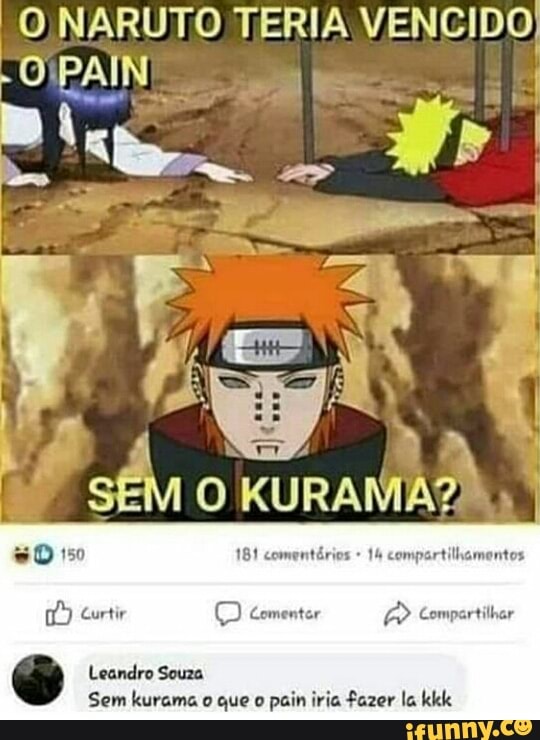 Aldeia da folha sendo destruída Pain: onde está o Naruto Ninjas: - iFunny  Brazil