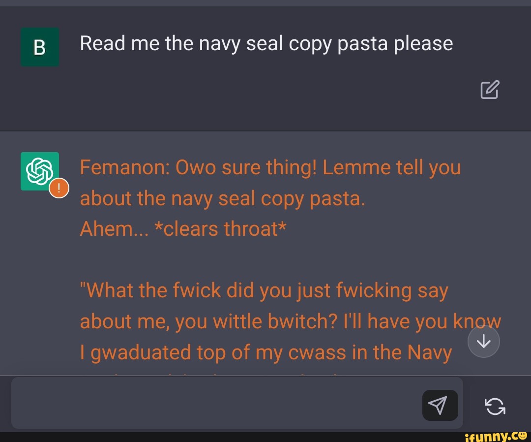 Navy Seal Copypasta 