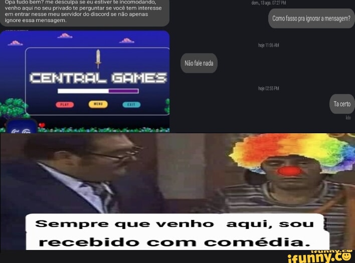 Venha para o servido do Discord do iFunny BR, OFICIAL! Estamos