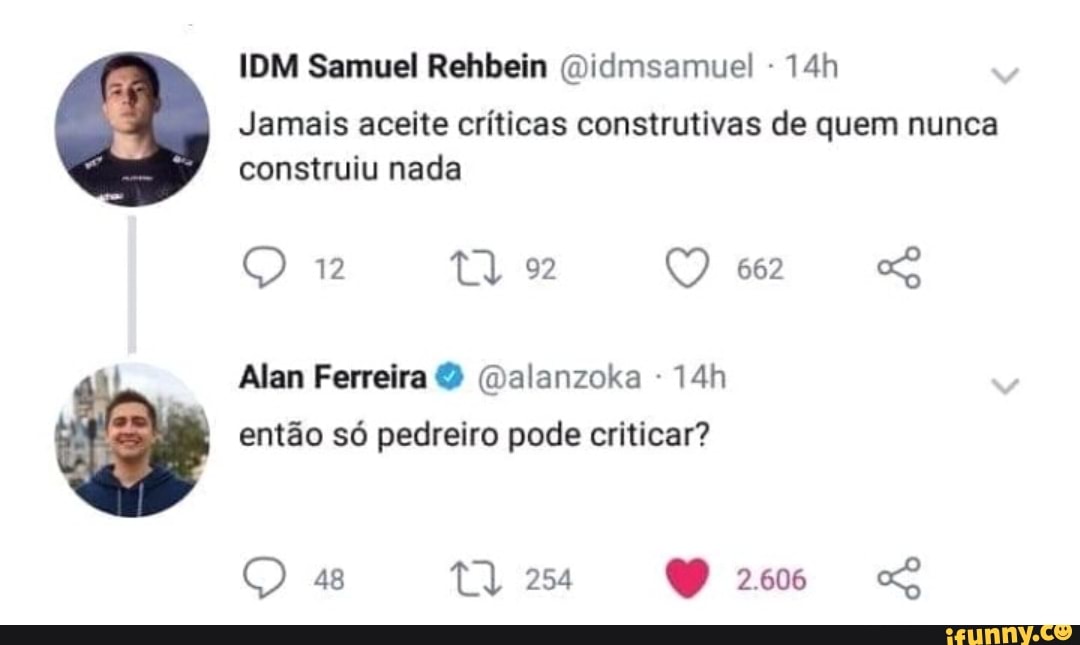 Críticas não muito bem construtivas