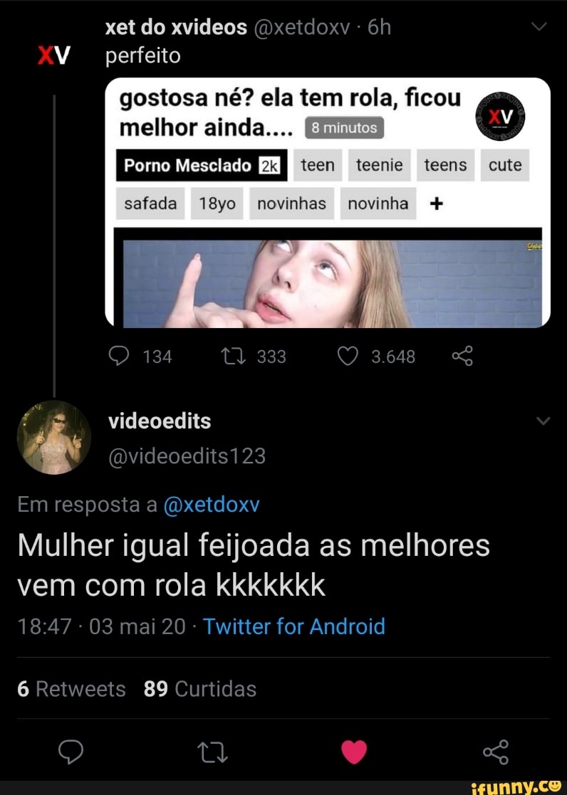 Gostosa né? ela tem rola, ficou melhor ainda.... Porno Mesclado teen teenie  teens cute safada 18yo novinhas novinha Em resposta a @xetdoxv Mulher igual  feijoada as melhores vem com rola kkkkkkk -