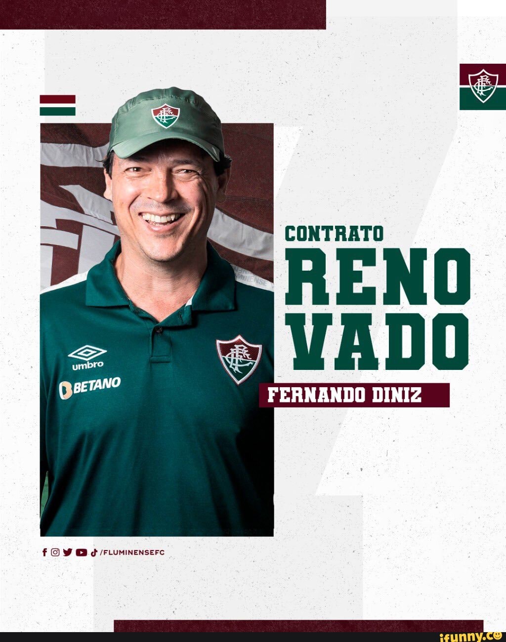 CONTRATO RENO VADO FERNANDO DINIZ FOY O FLUMINENSEFC IFunny Brazil