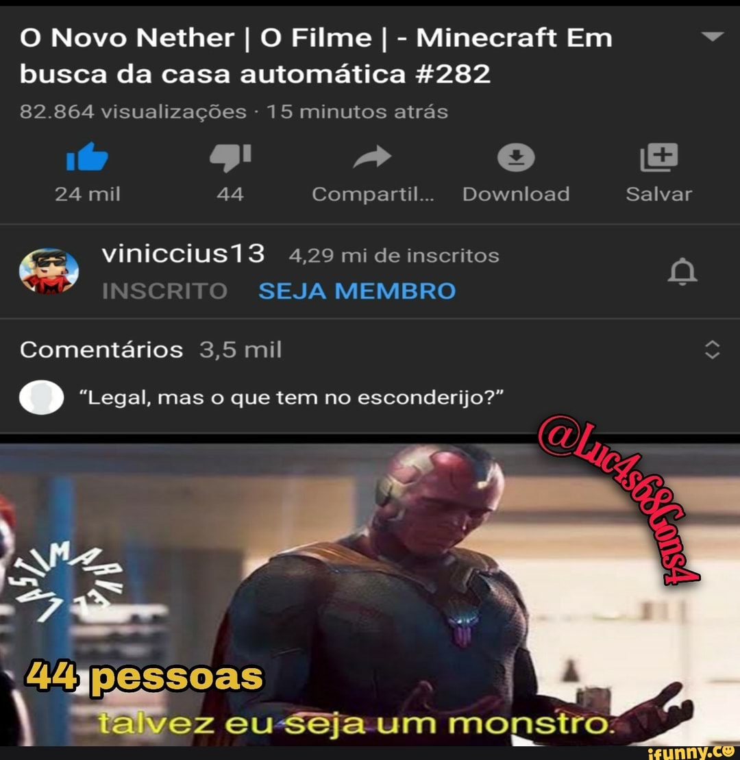 Minecraft é legal, mas