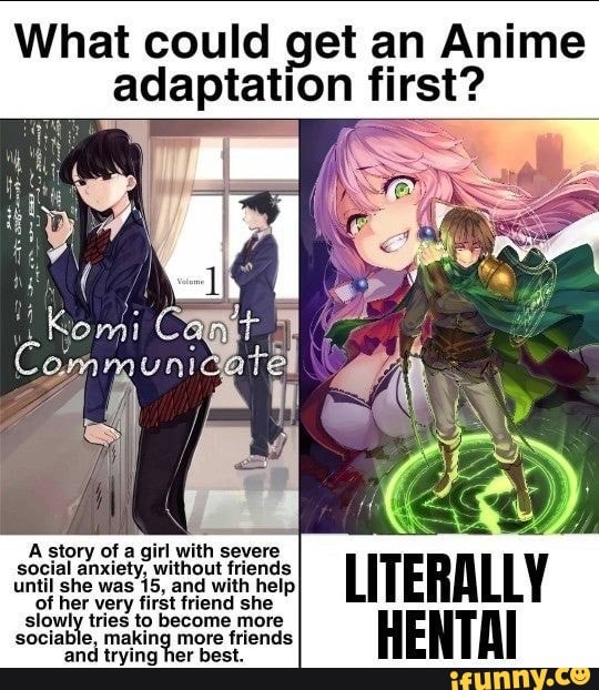 Even anime girl can't help herself : r/memes