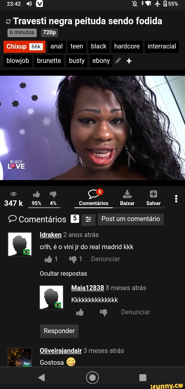 Travesti negra peituda sendo fodida minutos 720p Chsxup anal teen black  hardcore interracial blowjob brunette busty