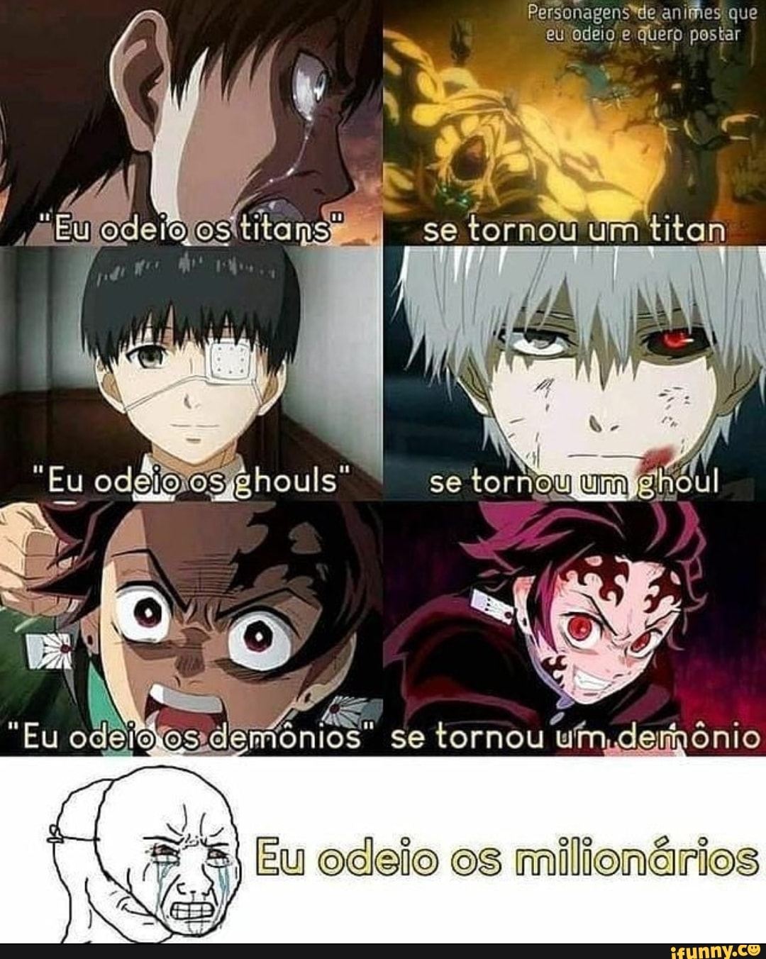 NOSSA AQUELE ANIME LÁ ERA MUITO RUIM - Gerador de Memes Online