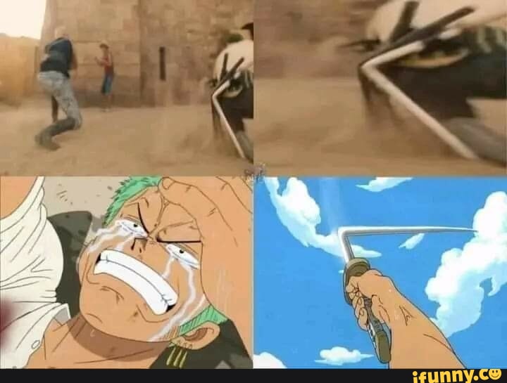 Só parando pra lembrar que o Zoro sola Tenha um bom dia - iFunny Brazil