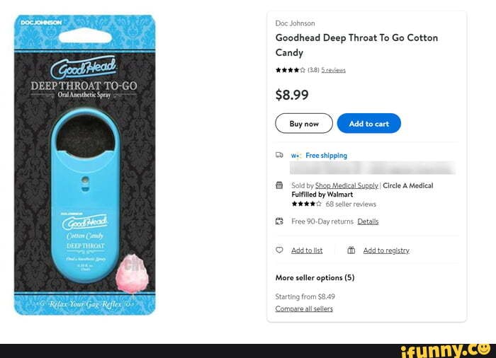 Goodhead Deep Throat Spray Cotton Candy